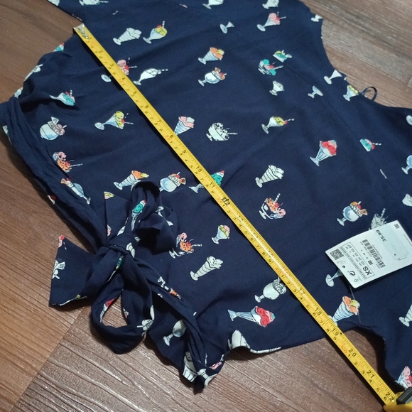 Zara novelty ice cream print cropped top - Picture 7 of 8